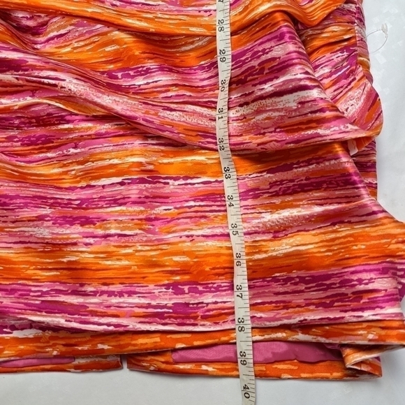 𝅺CARMEN Marc Valvo Printed Silk Halterneck Dress - Picture 14 of 14